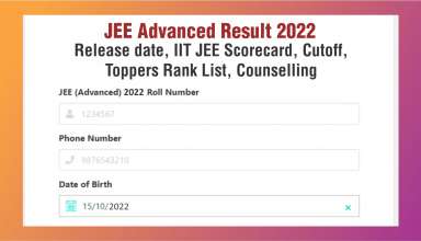 JEE Advanced Result 2022 - Release date, IIT JEE Scorecard
