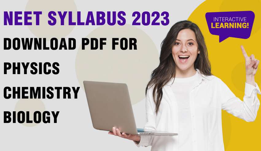 NEET Syllabus 2024 PDF Download Biology Physics Chemistry