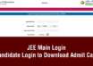 JEE Main Login 2024 - Candidate Login to Download Admit Card