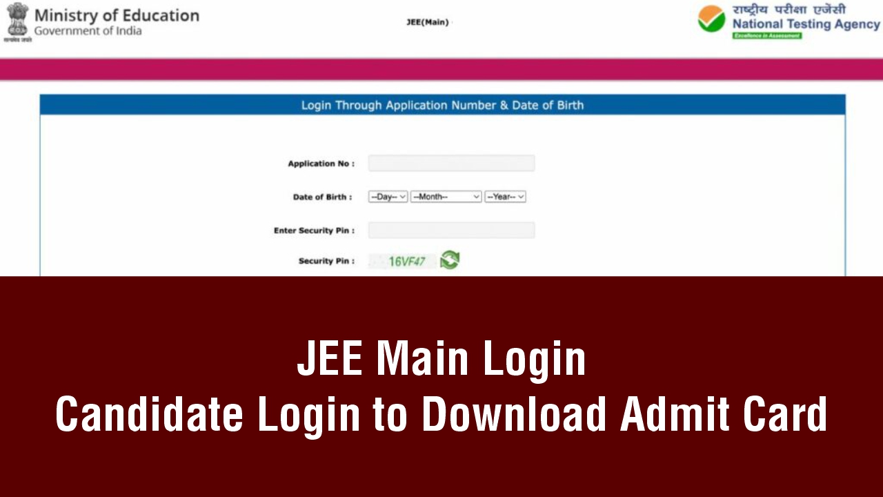 JEE Main Login 2024 Result Login to Download Scorecard