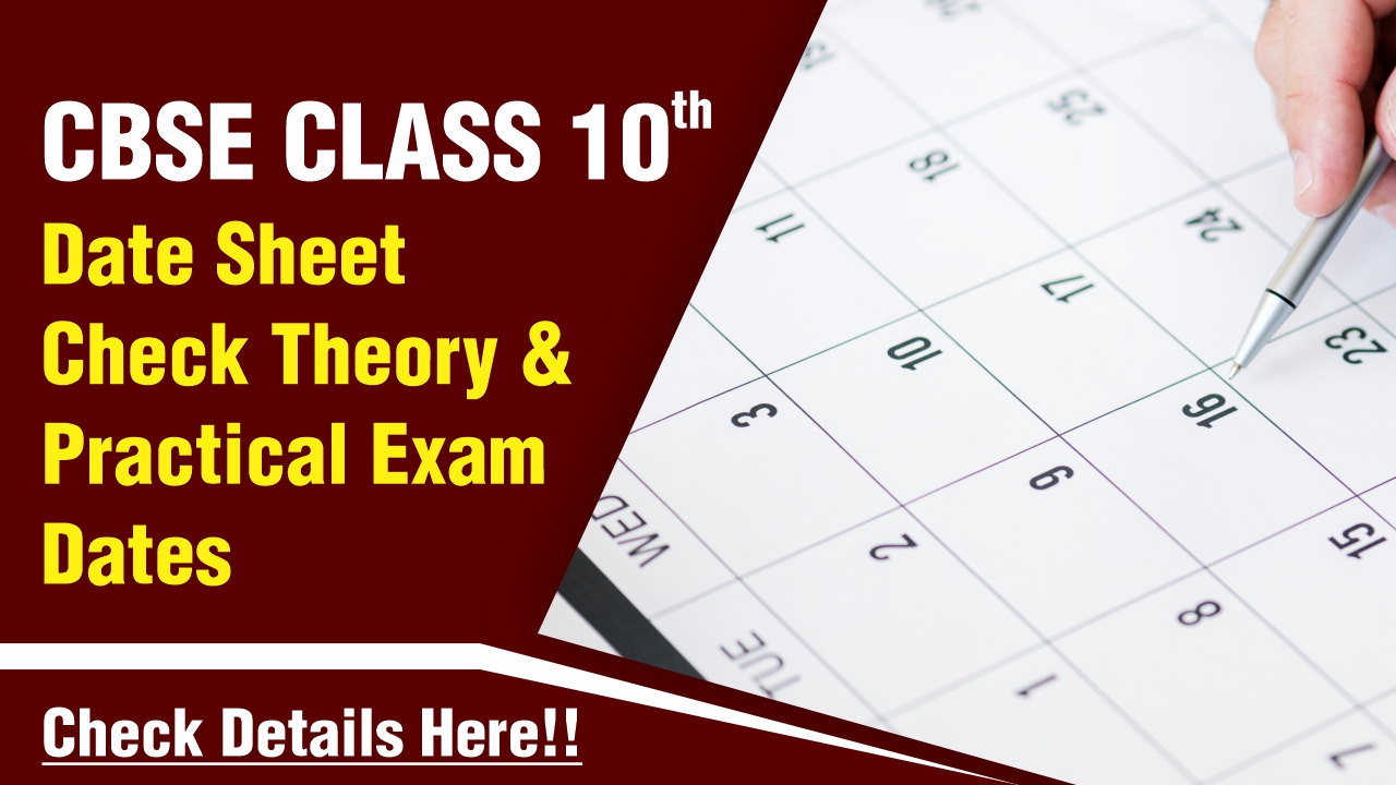 CBSE Date Sheet 2025 Class 10 Check CBSE 10th Exam Dates