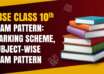 CBSE Class 10th Exam Pattern 2025