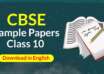 CBSE Sample Papers Class 10th