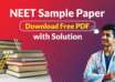 NEET Sample Paper Download Free PDF with Solution