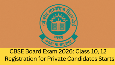 CBSE Board Exam 2026 Class 10, 12 Registration for Private Candidates Starts