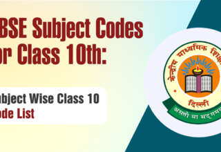 CBSE Subject Codes for Class 10th Subject Wise Class 10 Code List