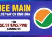JEE Main Reservation Criteria 2026