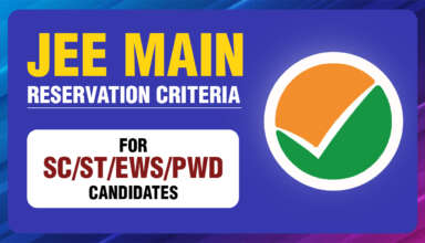 JEE Main Reservation Criteria 2026