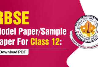 RBSE Model Paper Sample Paper For Class 12 Download PDF