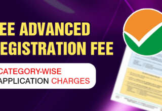 JEE Advanced Registration Fee Category-Wise Application Charges