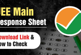 JEE Main Response Sheet Download Link & How to Check
