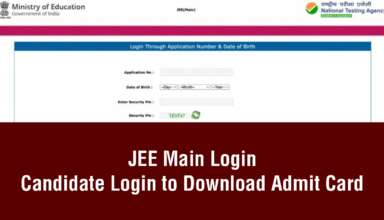 JEE Main Login 2026 - Candidate Login to Download Admit Card