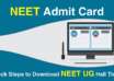 NEET Admit Card 2026 Check Steps to Download NEET UG Hall Ticket