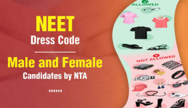 NEET Dress Code 2026 for Male and Female Candidates by NTA