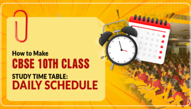 How to Make CBSE 10th Class Study Time Table Daily Schedule