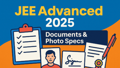 Documents Required for JEE Advanced Registration