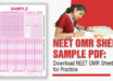 NEET OMR Sheet 2026 Sample PDF: Download OMR Sheet of NEET