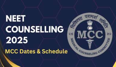 NEET Counselling 2025 MCC Dates & Schedule