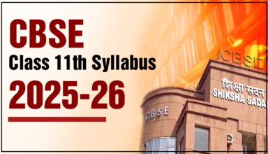 CBSE Class 11th Syllabus 2025-26