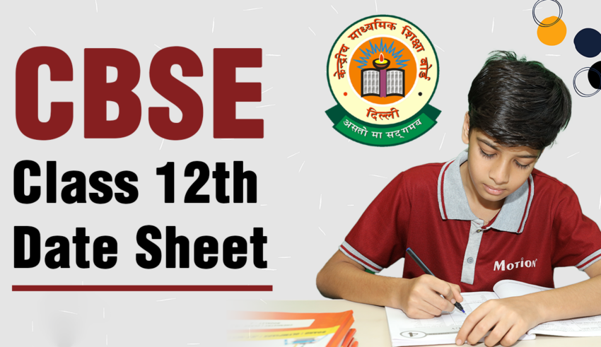 CBSE Class 12th Date Sheet
