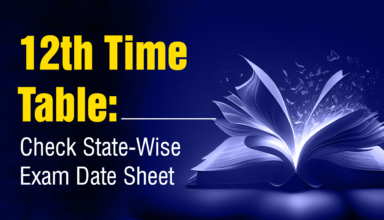 12th Time Table Check State Wise Exam Date Sheet