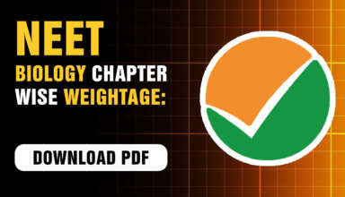 NEET Biology Chapter wise Weightage Download PDF