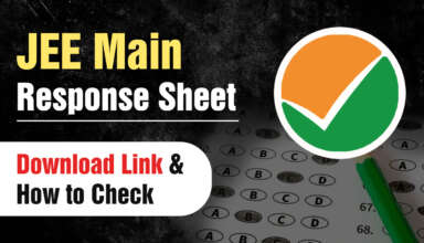 JEE Main Response Sheet Download Link & How to Check