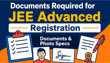 Documents Required for JEE Advanced Registration
