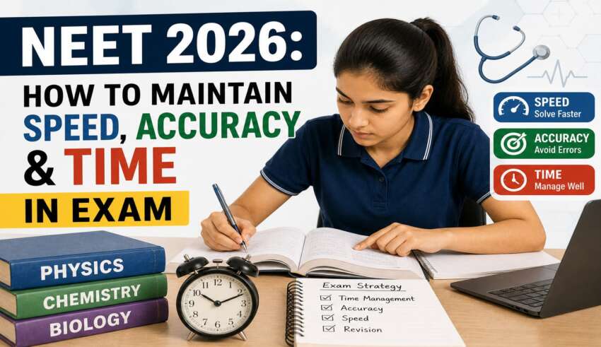 NEET 2026 How to Maintain Speed, Accuracy & Time in Exam