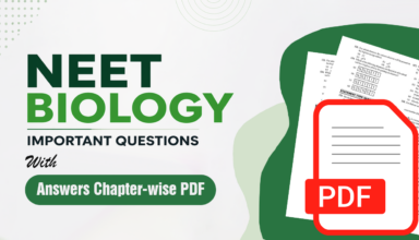 NEET Biology Important Questions with Answers Chapter-wise PDF