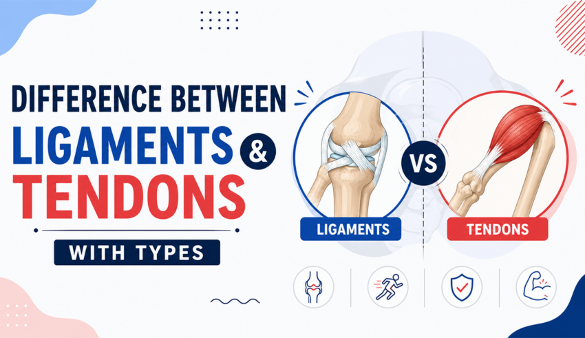 Difference Between Ligaments and Tendons with Types