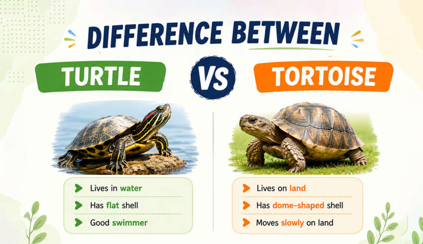 Difference Between Turtle and Tortoise