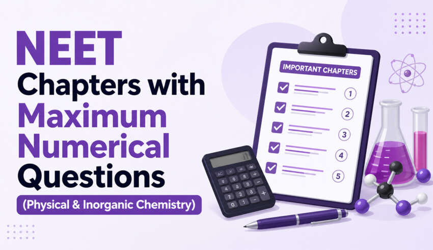 NEET Chapters with Maximum Numerical Questions (Physical & Inorganic Chemistry