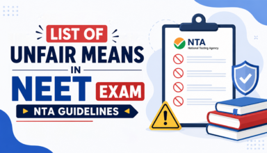 List of Unfair Means in NEET Exam, NTA Guidelines