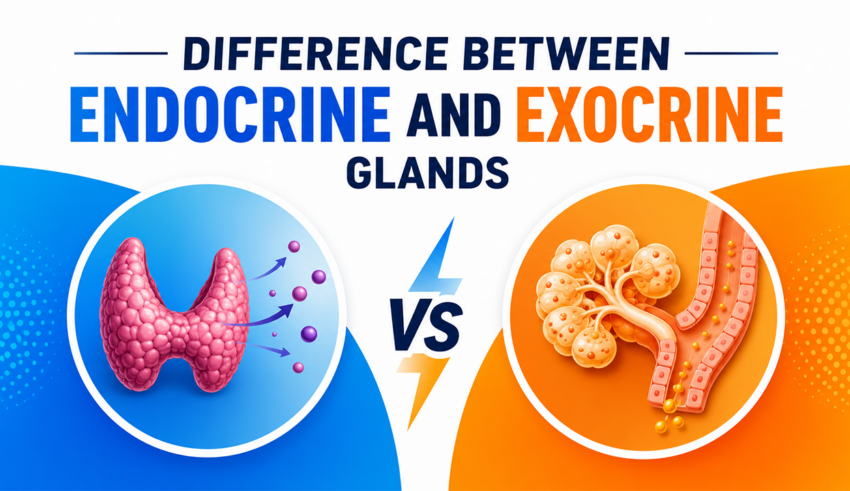Difference Between Endocrine and Exocrine Glands